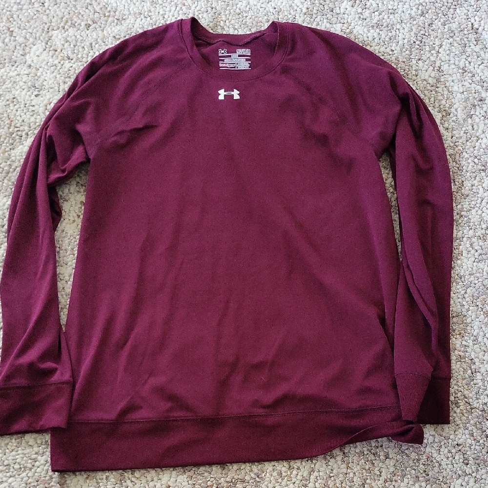 Under Armour Burgundy Long Sleeve Top